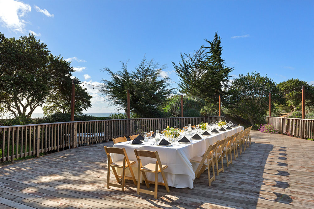 pescadero deck view dinner